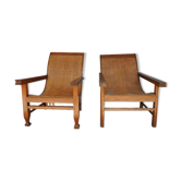 Fake pair of colonial chairs end XIX said planters