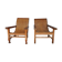 Fake pair of colonial chairs end XIX said planters