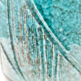Blue and Teal Ceramic Vase in the style of Bitossi