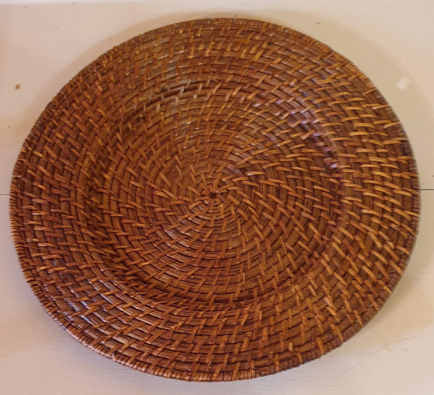Set de 6 dessous d'assiette en osier et rotin