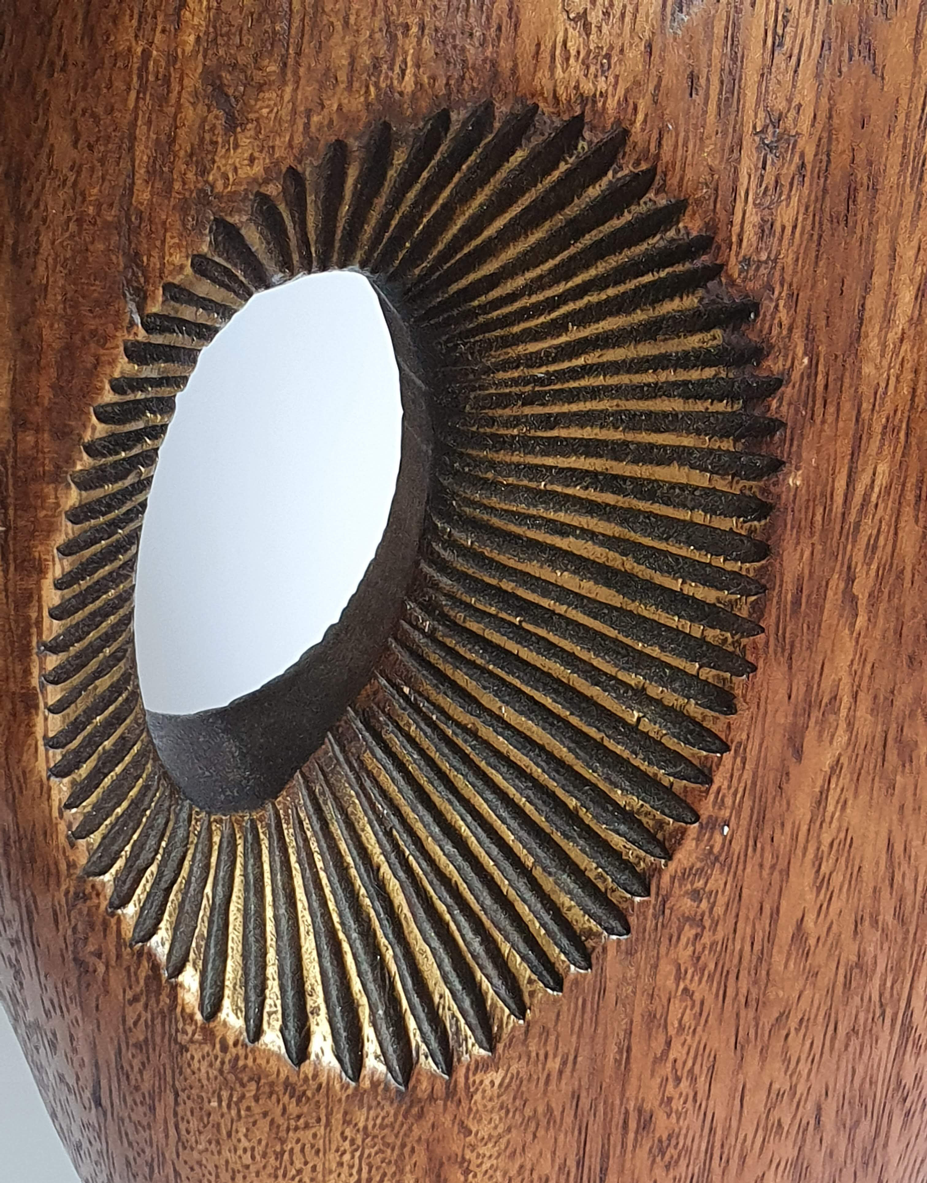 Scandinavian design teak vase 70s