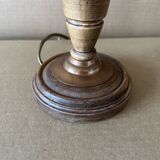 Lampe à poser en bois tourné