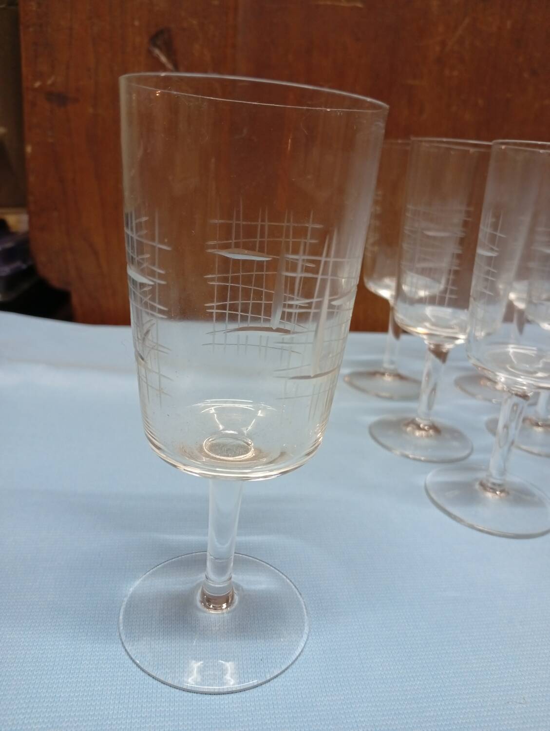 Vintage stemmed glasses