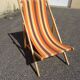 Chaise longue transat de jardin vintage