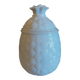 Gros pot ,bonbonnière en forme d'ananas en opaline vintage