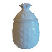 Large jar, vintage opaline pineapple-shaped sweet jar.