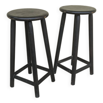 Tabouret bois massif