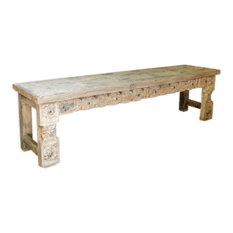 Low wooden console