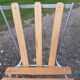 Lot de 4 chaises de bistrot fer et bois