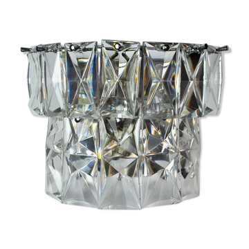 Regency wall lamp by Kinkeldey, 2 levels glass, Germany, 1970