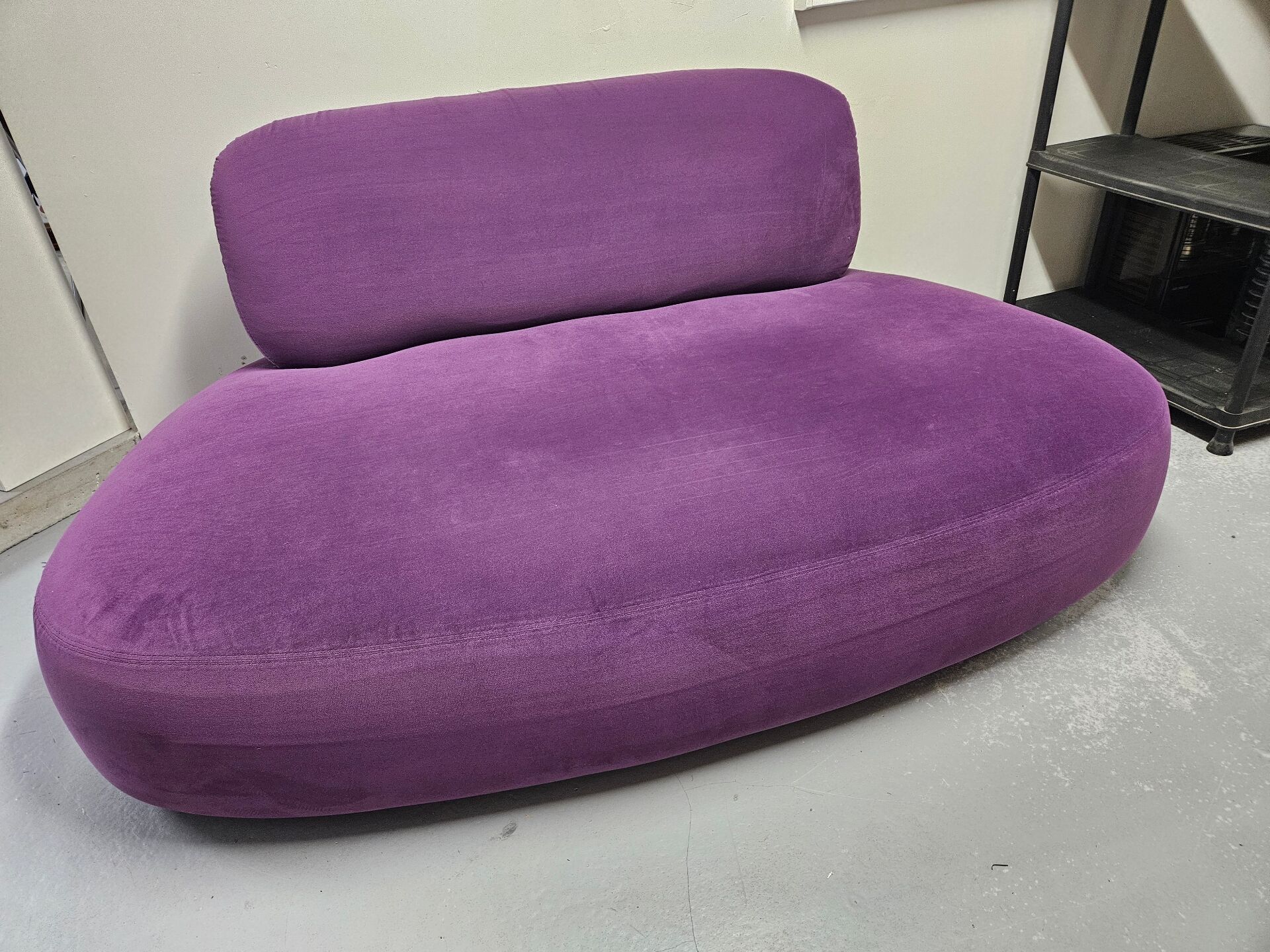 Designer velvet sofa