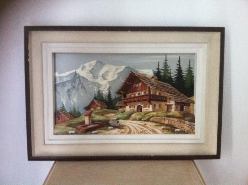 Mountain landscape painting