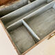 Wooden storage chest old vintage tool box