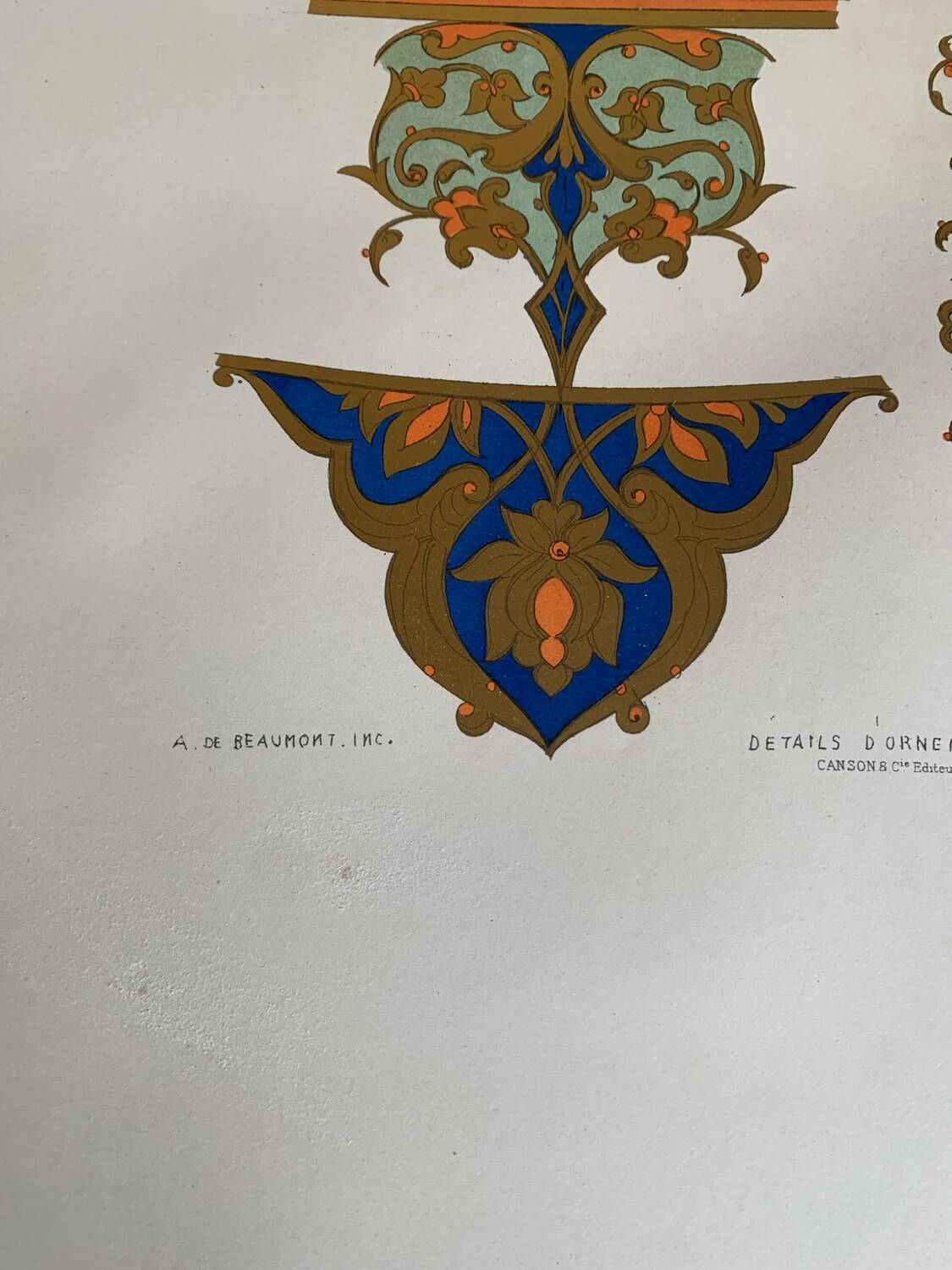 Ancient Oriental Lithography - Ornaments of Persia