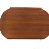 Scandinavian teak trolley, "Amlinette" FM Produkt, Fredriksbergs Metalvarefabrik, Norway, 1960