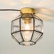 Beautiful 1970s Limburg glass ceiling lamp in octagon shape