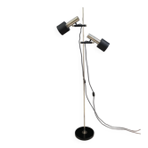 lampe de sol en métal doublement ombragée par J. Hoogervorst pour Anvia Pays-Bas