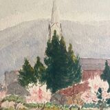 Original watercolor by Ray Perraud, 1933.