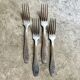 4 silver-plated forks