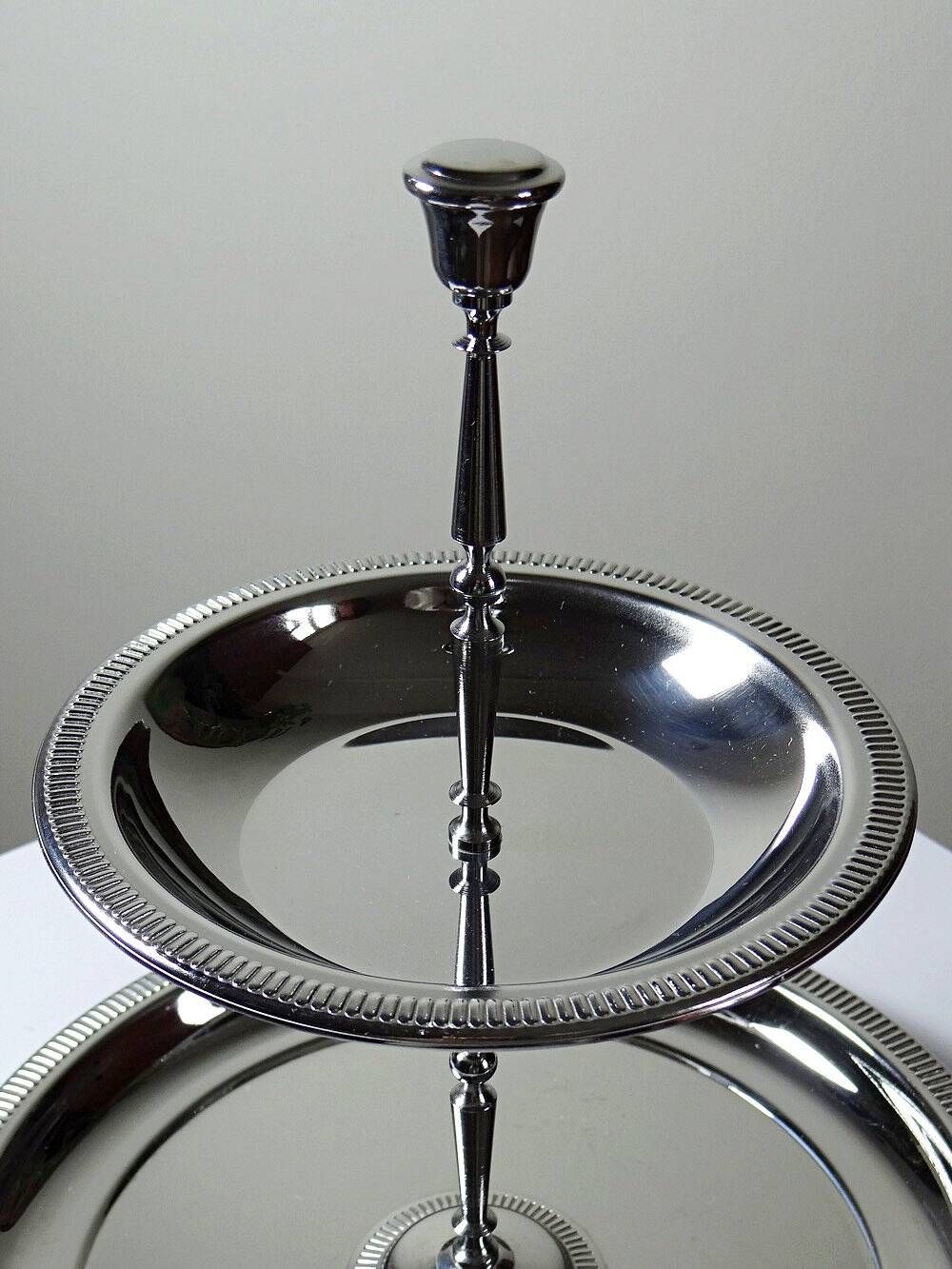 Silent servant display Jean Couzon Vintage stainless steel from the 60s-70s.