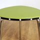 Vintage green and chrome stool