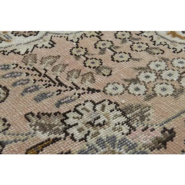 1960s Vintage Persian Handmade Wool Orange Area Rug 280x381