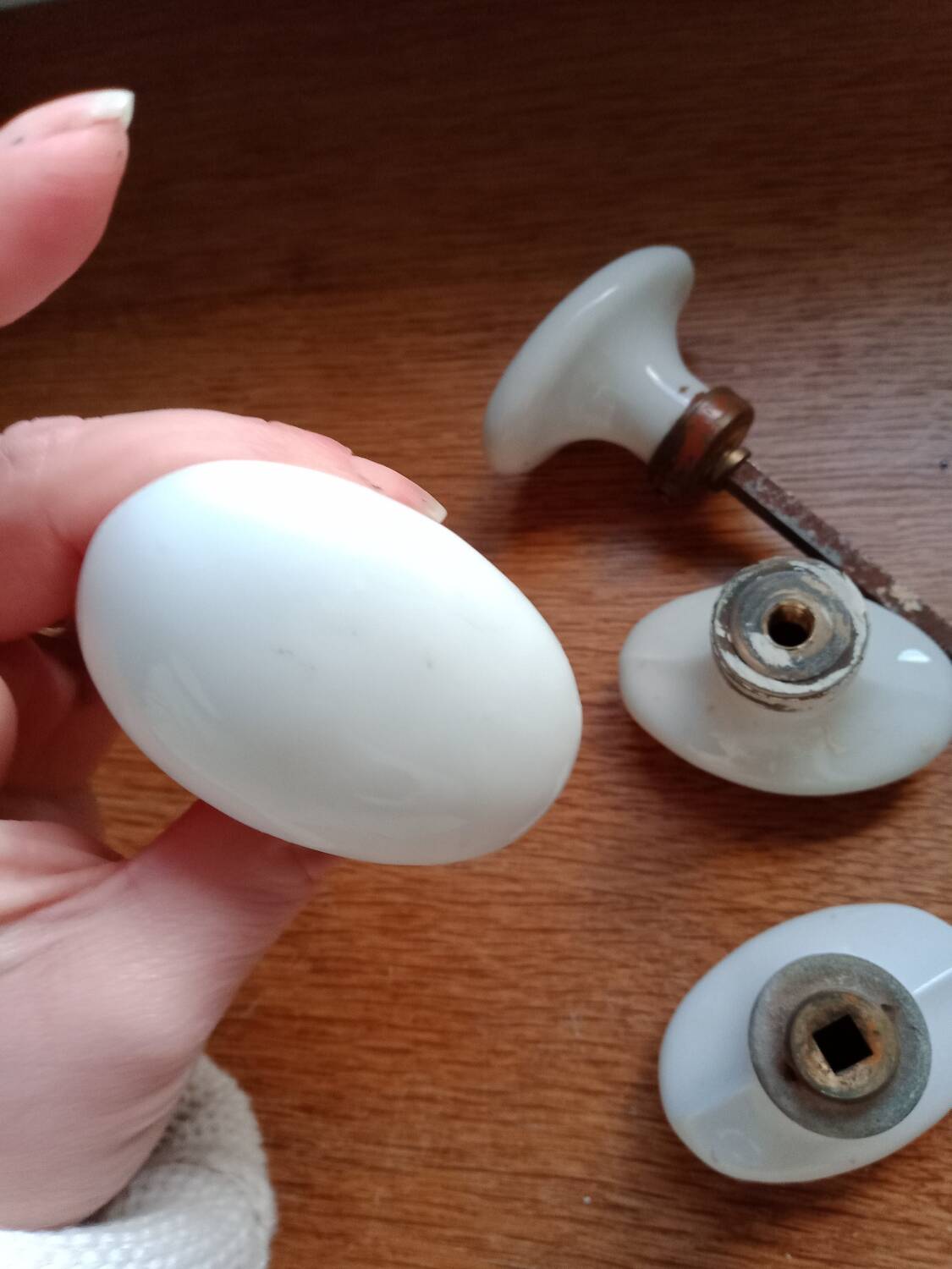 Porcelain door handles