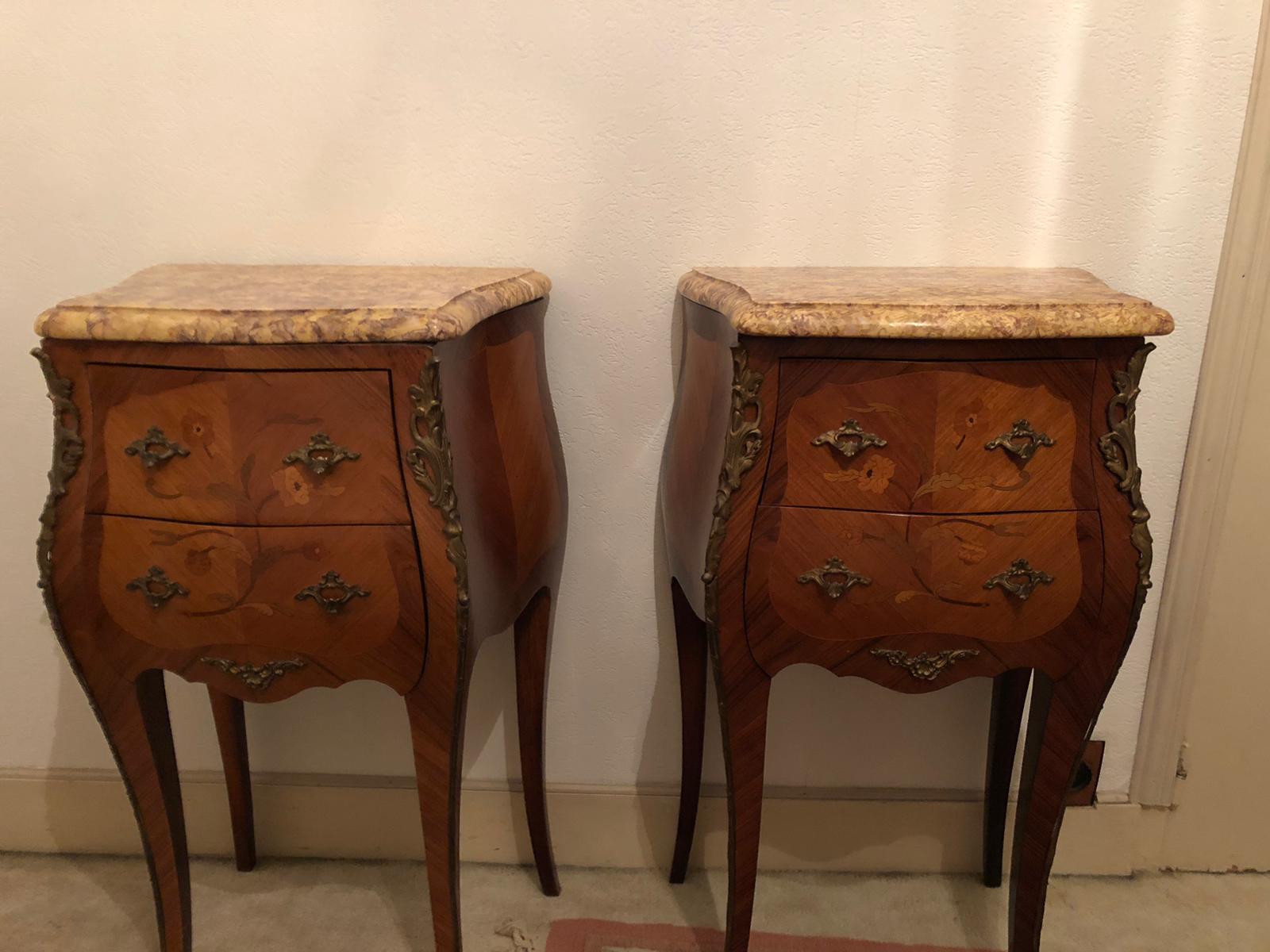 Bedside tables Louis XV style