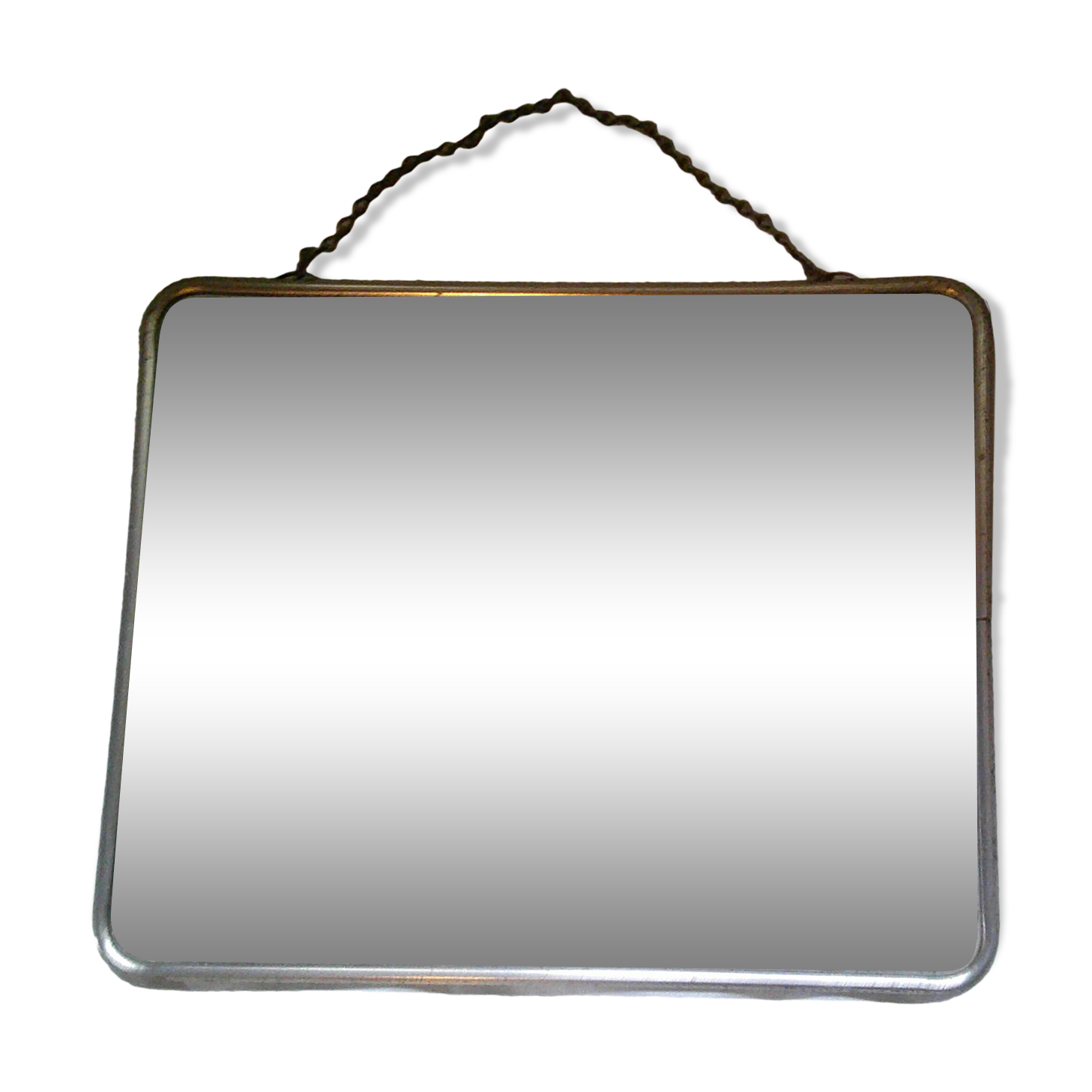 antique barber's mirror