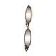 Pair of vintage mirror sconces in pewter by Svenskt Tenn