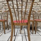 Set of 4 1960 chairs in the Baumann style
