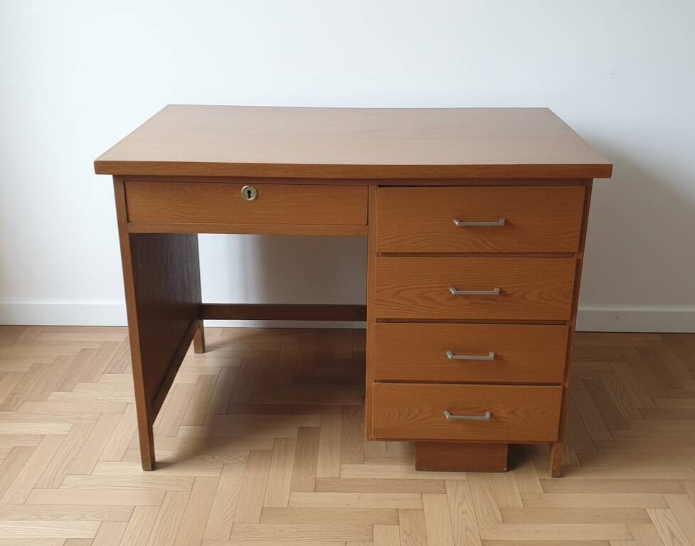 Vintage Oak Desk - Scandinavian Design - 60s/70s