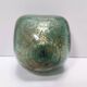 Green Gold Flecked Sommerso Glass Bonbonnière / Trinket Bowl by Venini, Ita