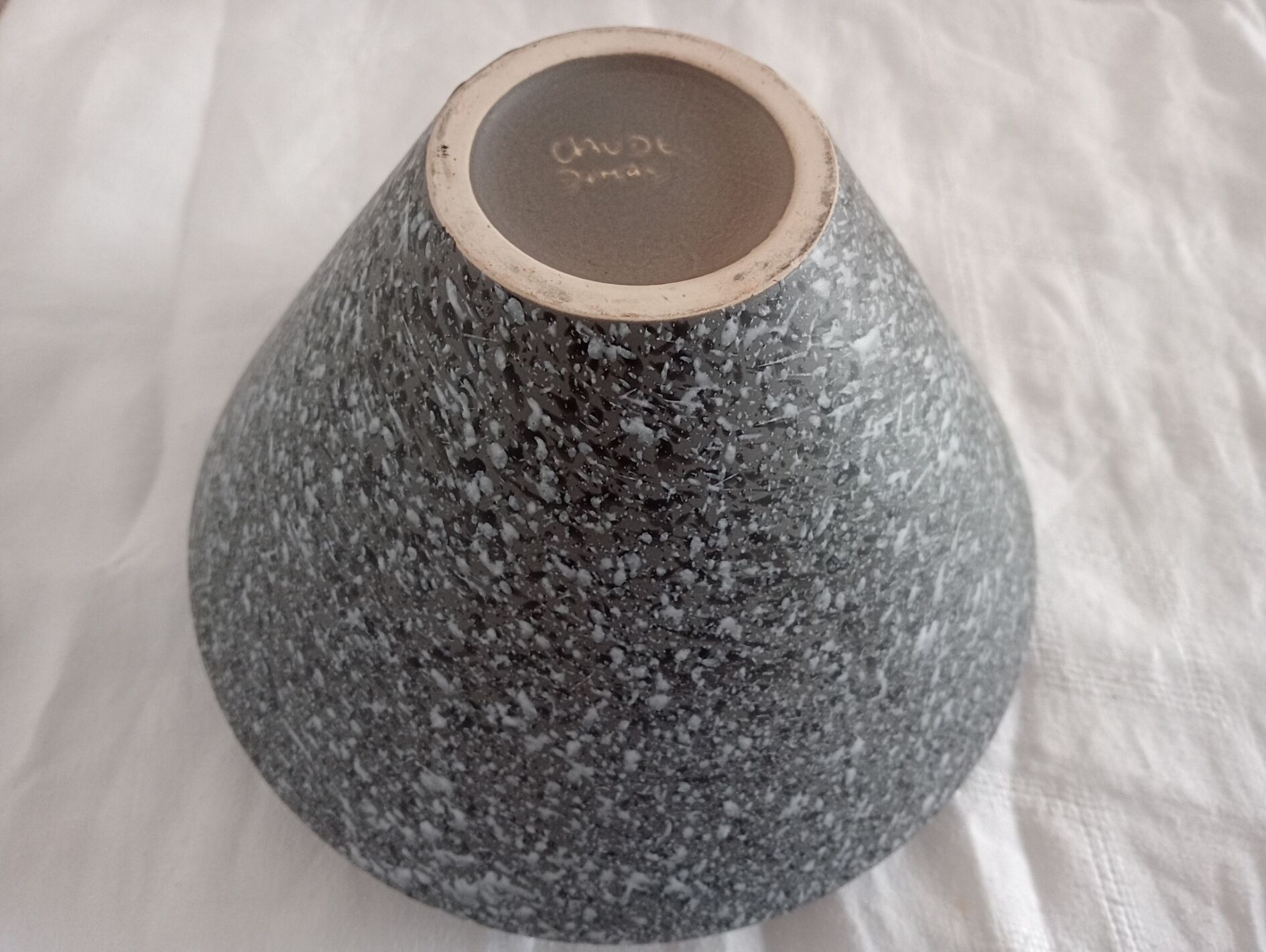 Vase signed Claude Dumas 1980