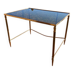 Table d'appoint laiton - verre