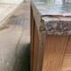 Art Deco buffet renovated in solid oak and breccia marble from the 1930s.