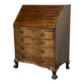 1930s English mahogany secretary