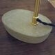 Opaline lampshade mounted on a concrete base