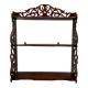 Old wall shelf in worked wood dimension: height -67cm- width --55cm-