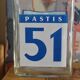 Vintage Pastis 51 retro advertising glass decanter