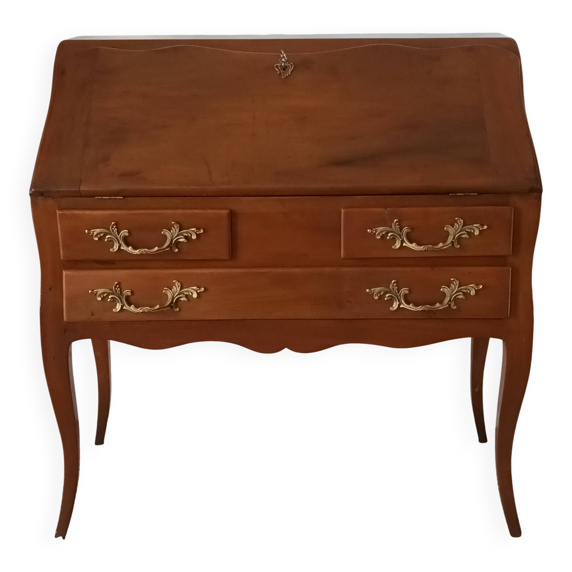 Louis XV style sloped secretary, 18th century.