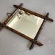 Old wooden mirror