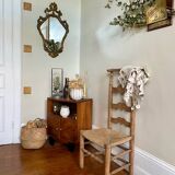 Large golden baroque style mirror