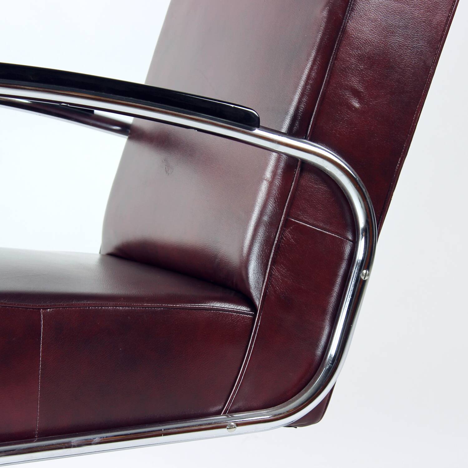 Unique armchair produced in the Bauhaus era, completely restored for the 21st century. the armchair