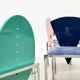 Set of 6 postmodern dining chairs by Salvati e Tresoldi for Omaggi / Saporiti