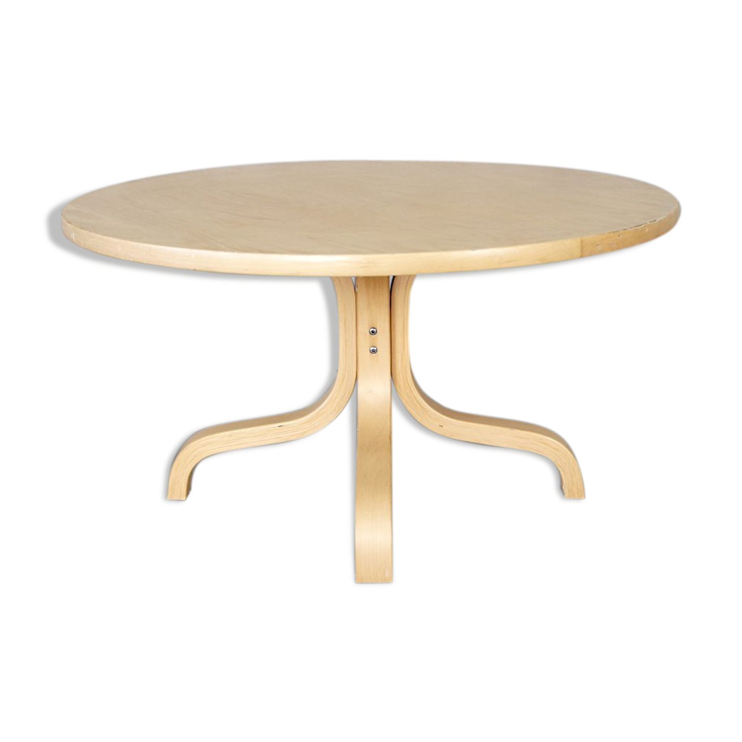 Round Finnish coffee table by Ilmari Lappalainen for Asko, 1960s