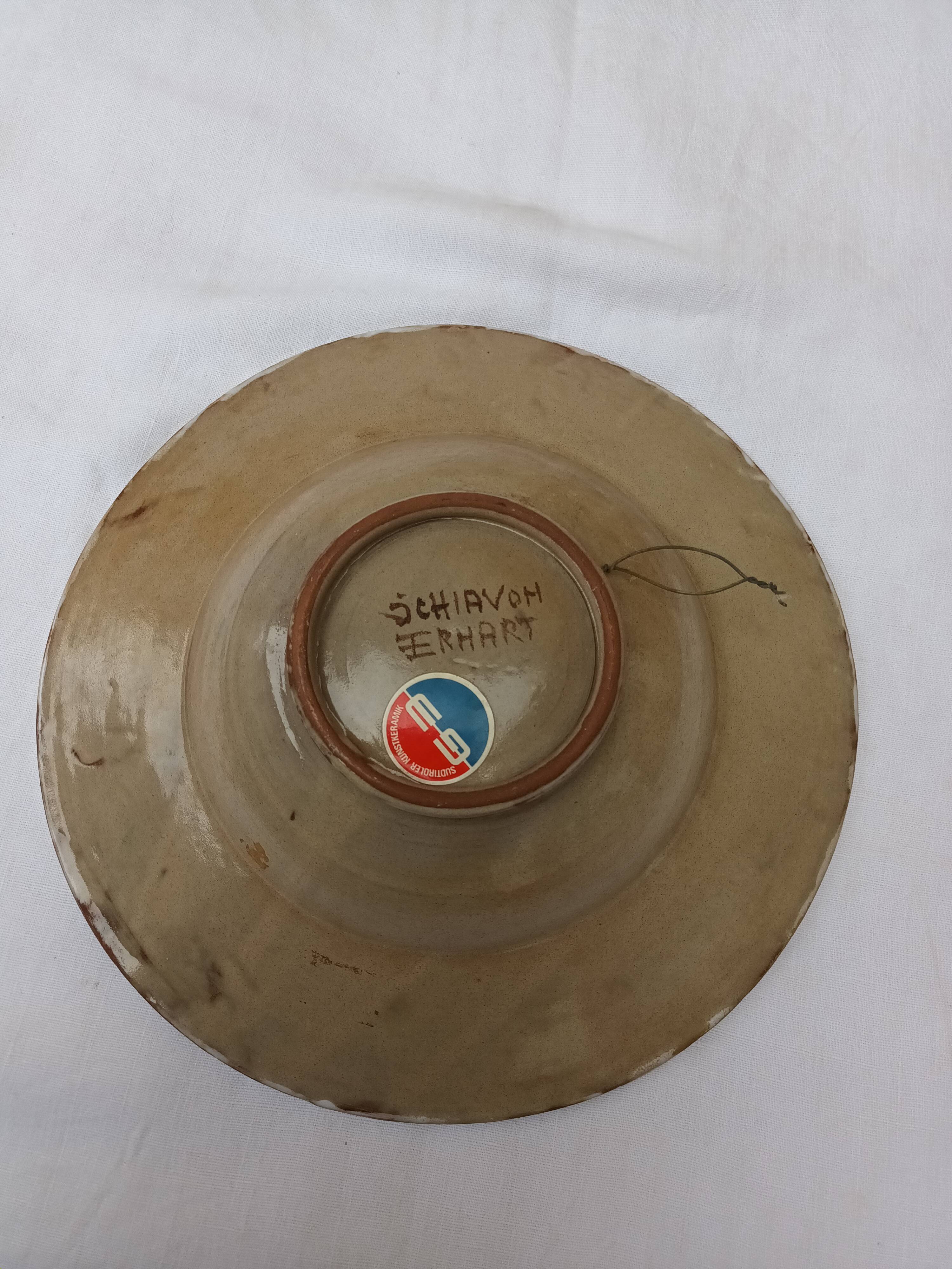 Decorative plate or dish by Elio Schiavon and Gunter Erhart, 1960s