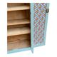 Vintage Parisian wardrobe in grey-blue green.