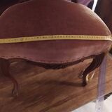 Louis Philippe style velvet chair