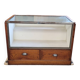 Shop counter display cabinet with old drawers, 1900s